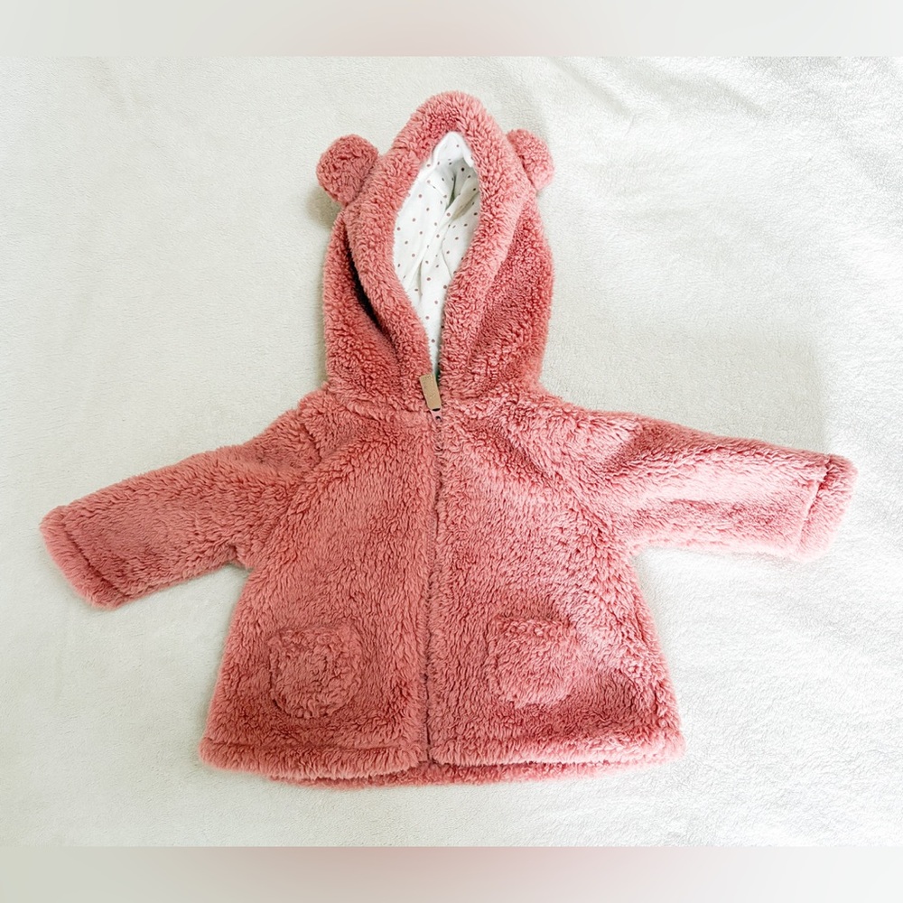 Carter's Pink Fleece Hoodie Size‎ 3 Months EUC
